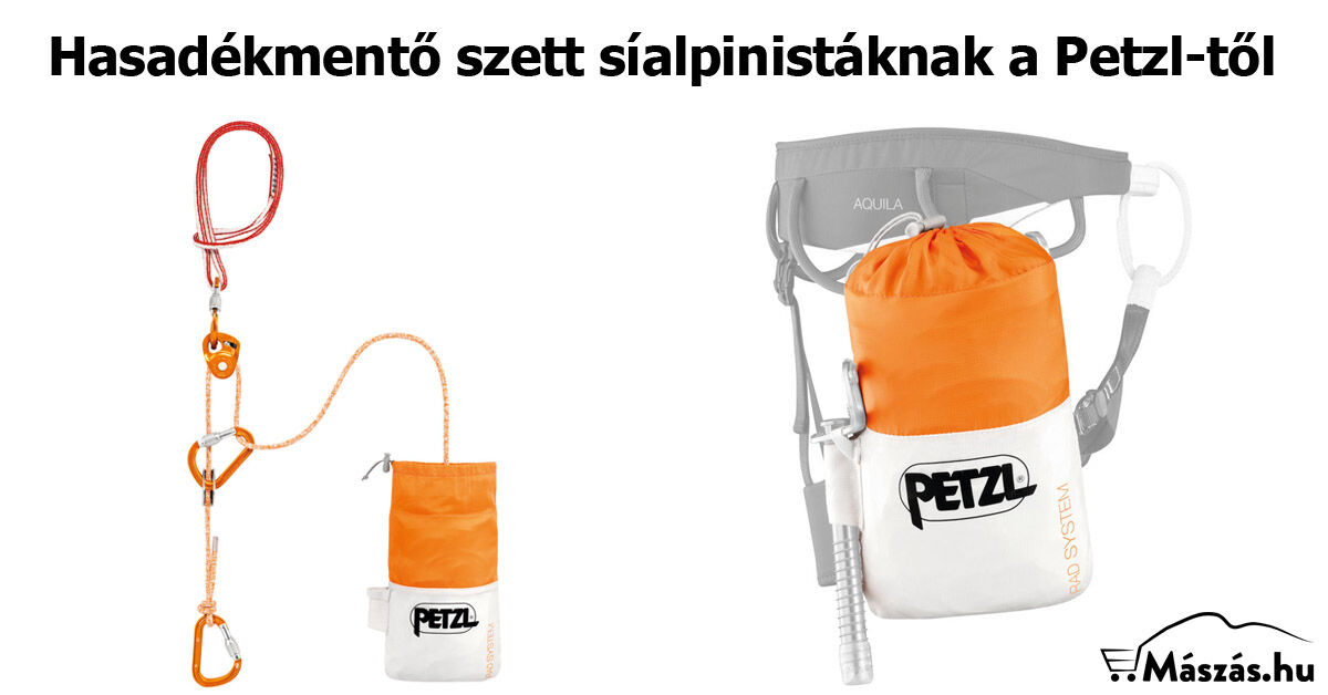 Új glecserhasadék-mentő szett - Petzl Rad System